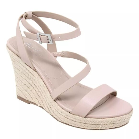 Charles David Size 10 Lightning Light Pink Wedges Espadrilles Sandals Shoes - Picture 1 of 1